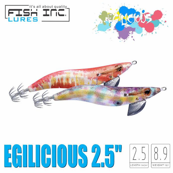 Buy Fish Inc Lures Egilicious Squid Jigs 3.0 Fast Sink Realistic Fishing  Lure - Hot Pink (Glow) Online