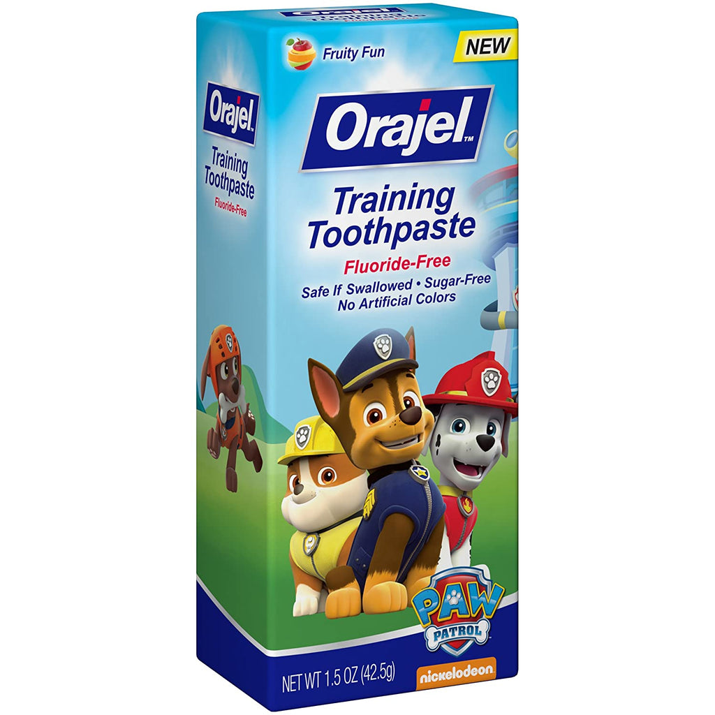 orajel training toothpaste paw patrol