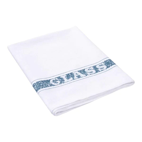 Glass Cloth White Blue