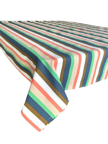 Multi Stripe Tablecloth