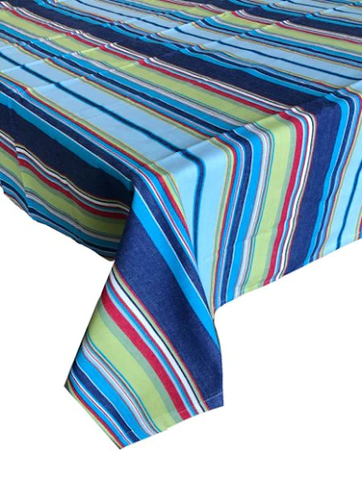 Multi Stripe Tablecloth