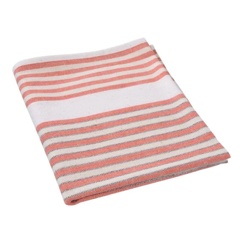 Striped Tea Towel Red
