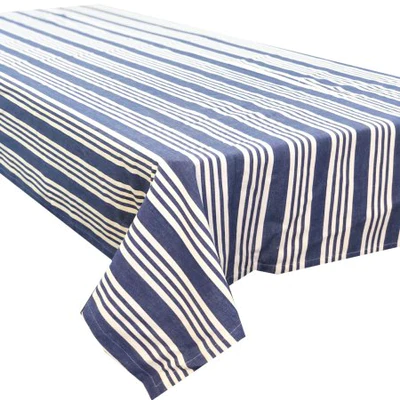 White Stripe Tablecloth