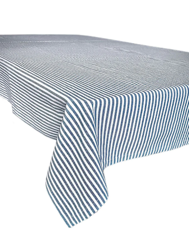 White Stripe Tablecloth