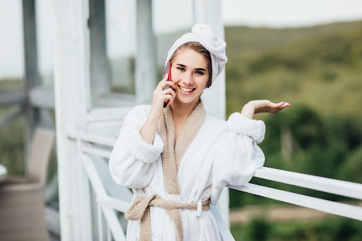high-quality accommodation and hotel bathrobes
