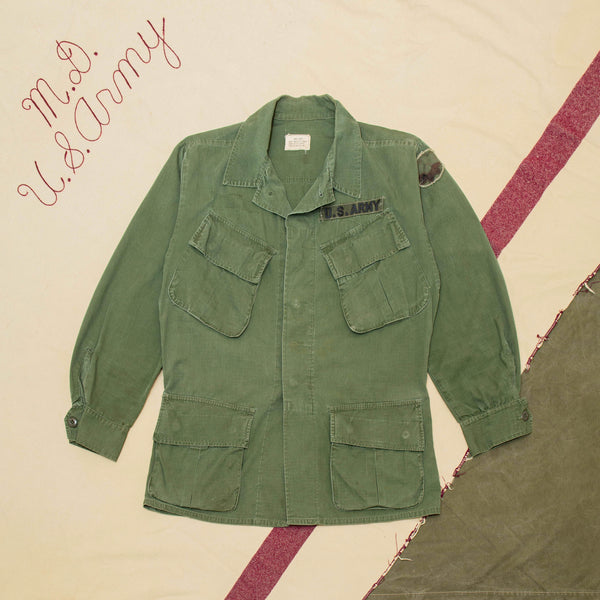 40s WW2 Vintage US Army HBT Jacket - Large – Omega Militaria