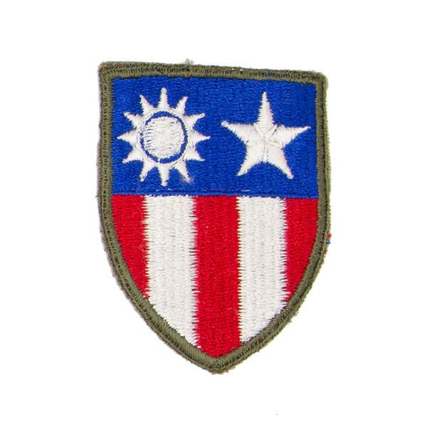 WW2 China Headquarters Hand Sewn Bullion Patch - Maker Label M5R