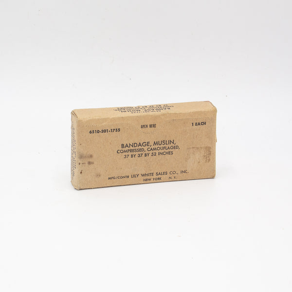1960s US Military Vietnam War Medical 'Bandage, Muslin, Compressed, Ca ...