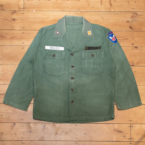 50s VINTAGE U.S.ARMY UTILITY SHIRT 1st-