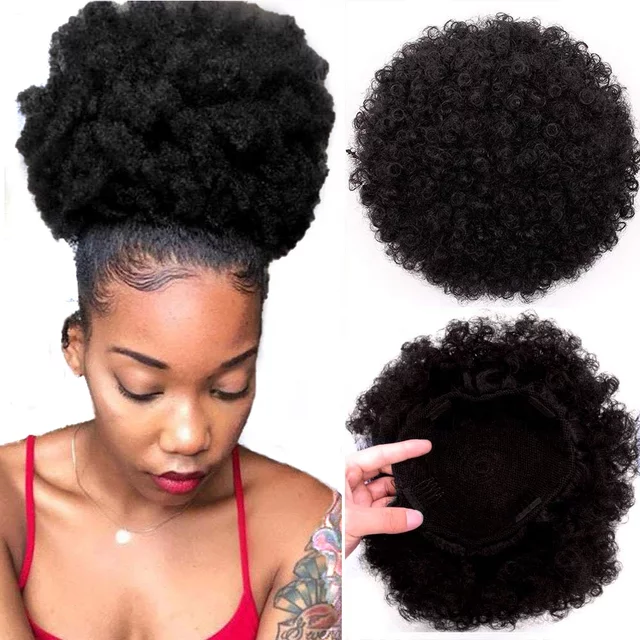 Afro Kinky Puff Drawstring Bun – Meraki Hair Clinic