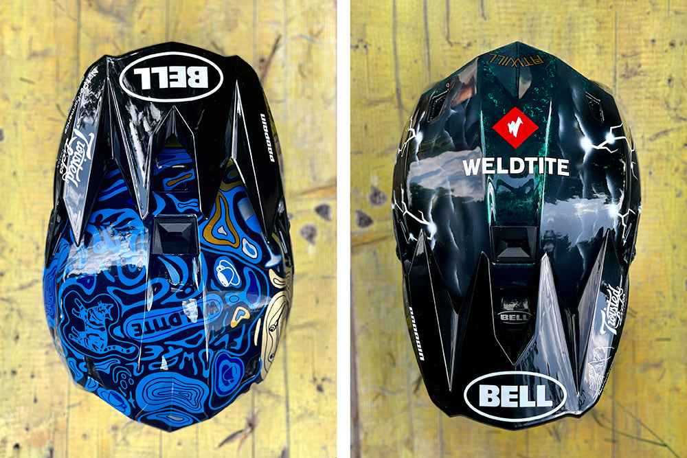 Weldtite Propain Positive Phil Atwill Custom Helmets