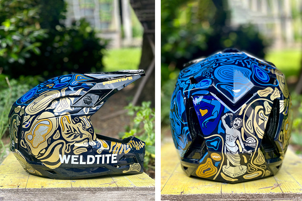 Weldtite Propain Positive Phil Atwill Flow State Custom Helmet 02