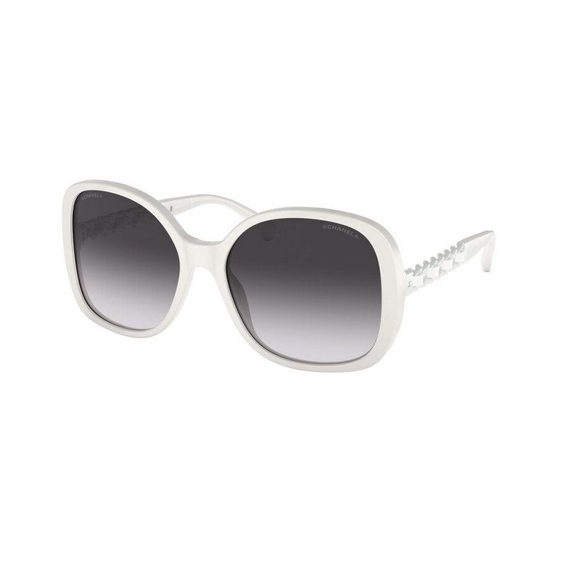 Chanel CH5479 Women's Square Sunglasses, Black/Grey