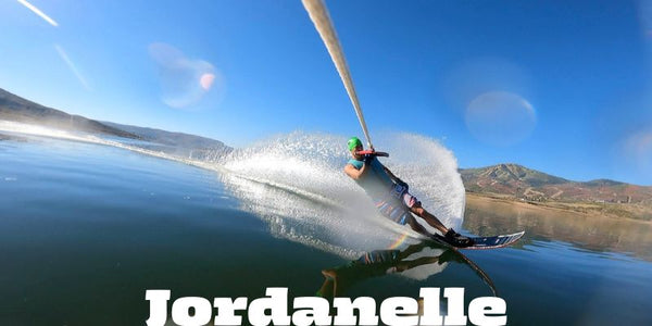 Waterskiing at Jordanelle, Utah in September