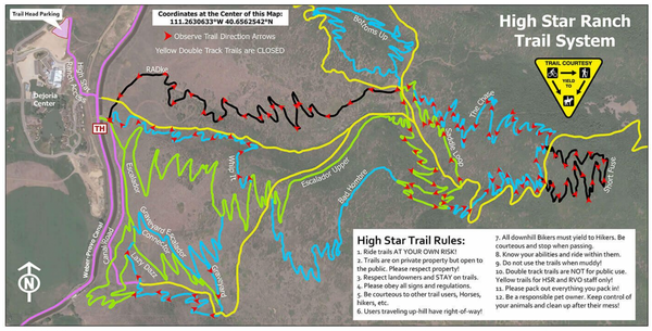 High Star Ranch (HSR) Mountain Bike Trail Map
