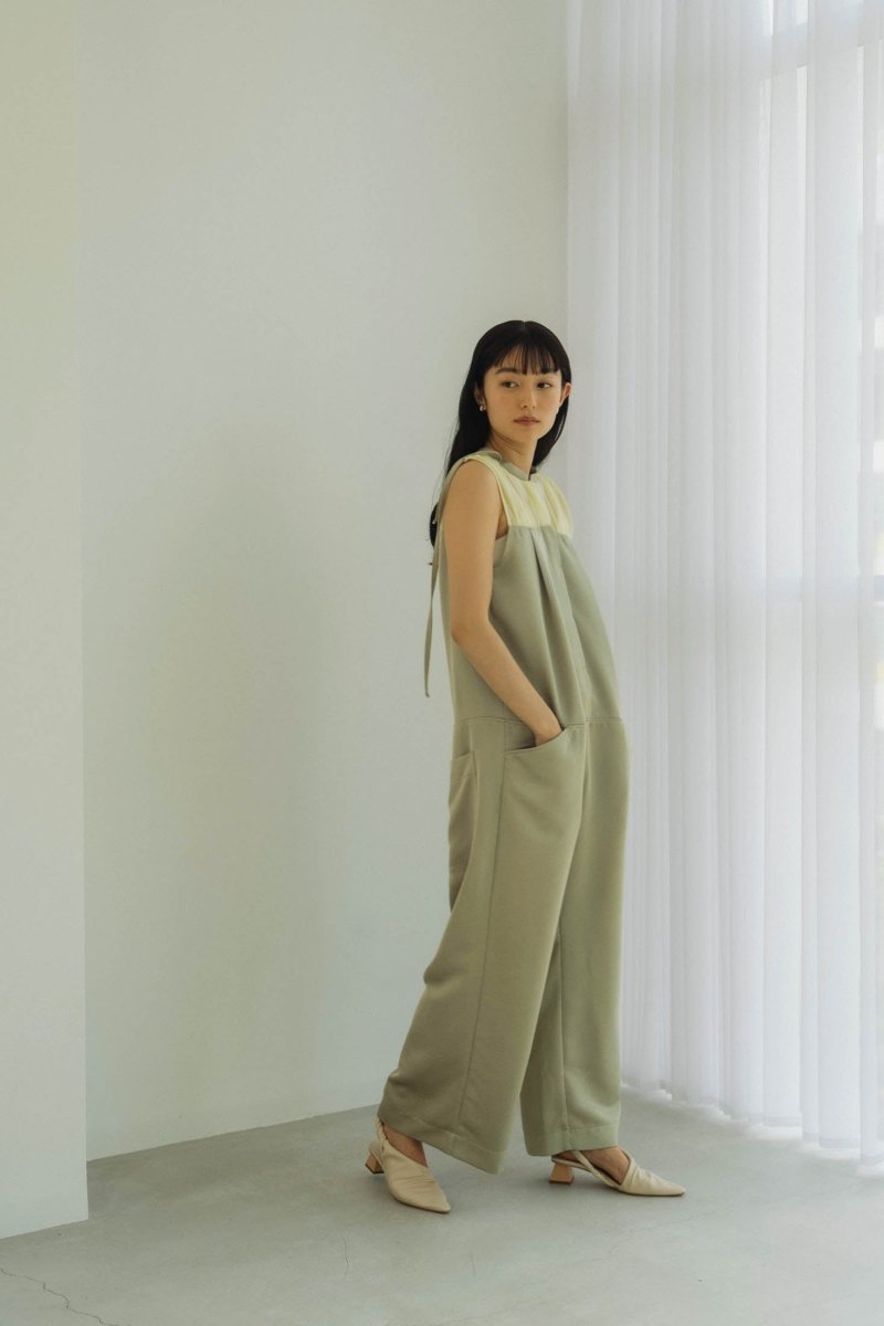 tulle bolero one piece/beige knuth marf - ワンピース