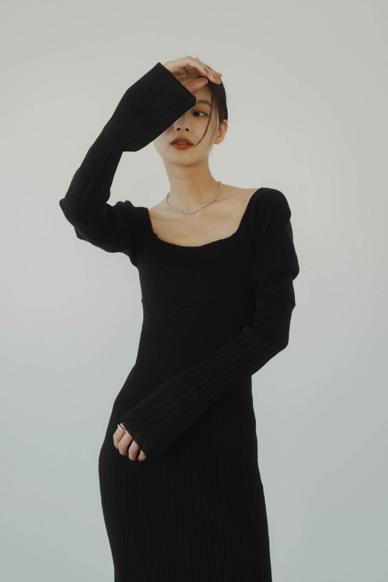 balloon bolero one piece/charcoalbeige | KNUTH MARF