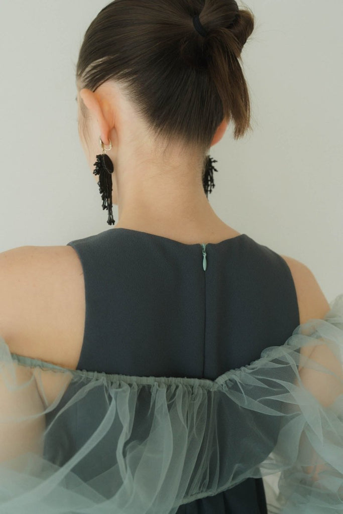 30%OFF SALE セール Knuth Marf tulle bolero one piece blue | phemida.ru