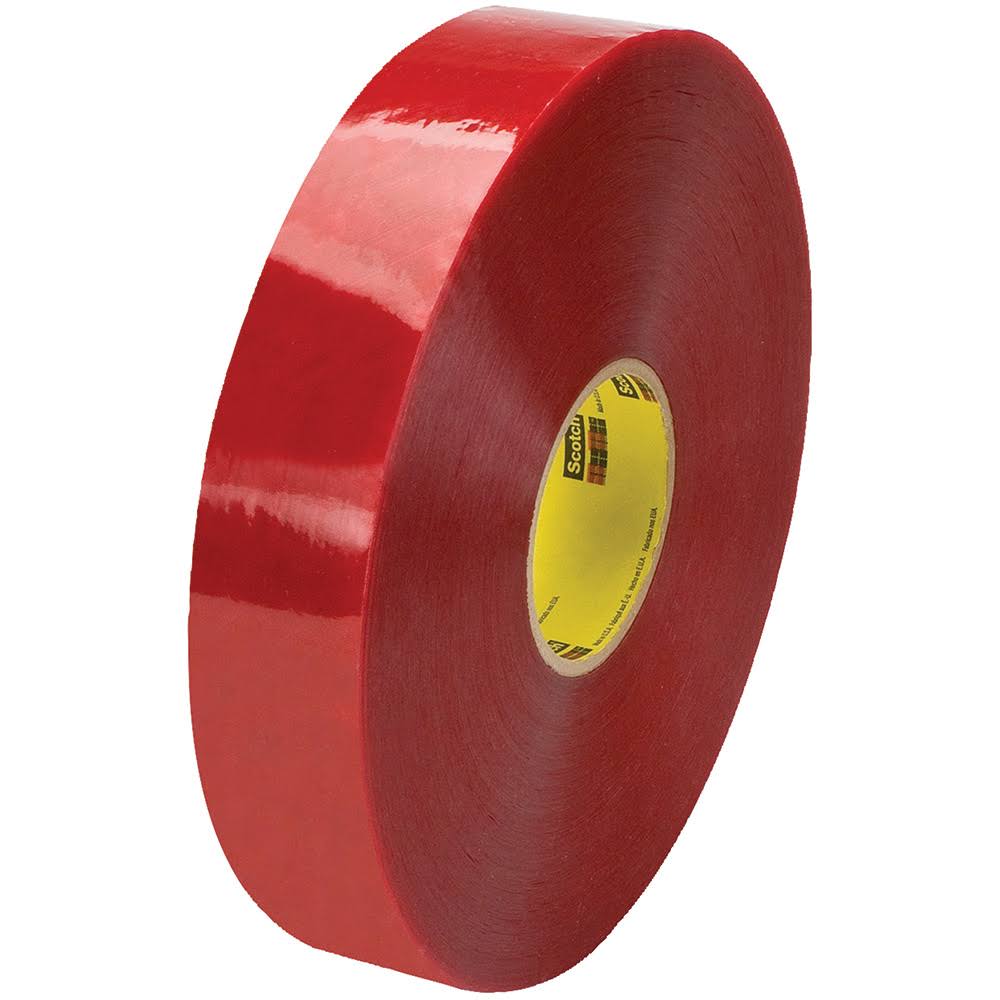 2 x 1000 yds. Clear 3M 3779 Pre-Printed Carton Sealing Tape, 6/Case