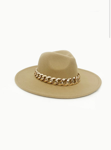 グランドセール 〇ALEXIA STAM〇Gold Chain Fedora Hat 新品 asakusa