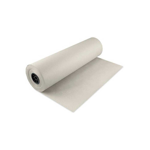 36'' x 1000' White Wrapping Paper Rolls 40# - The Box Station