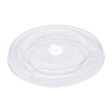 Clear flat drink lid