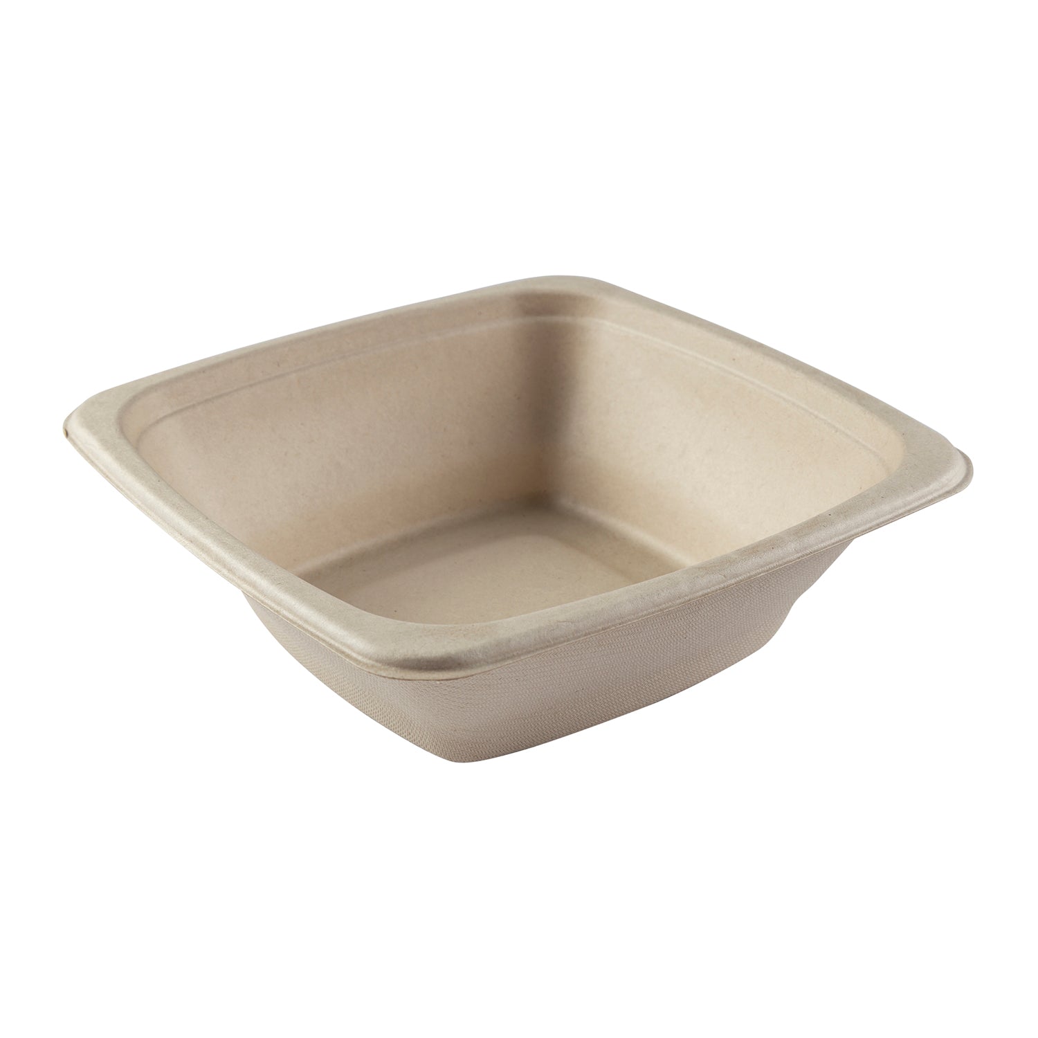 No PFAS added 24 oz. Square Tan Bowls, Case of  300