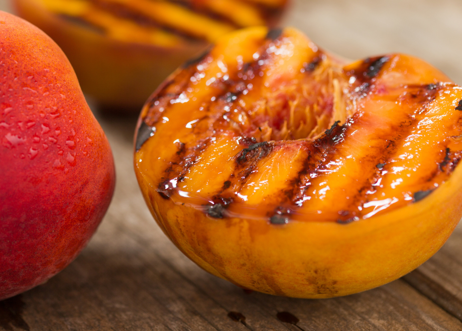 photo of grilled peaches