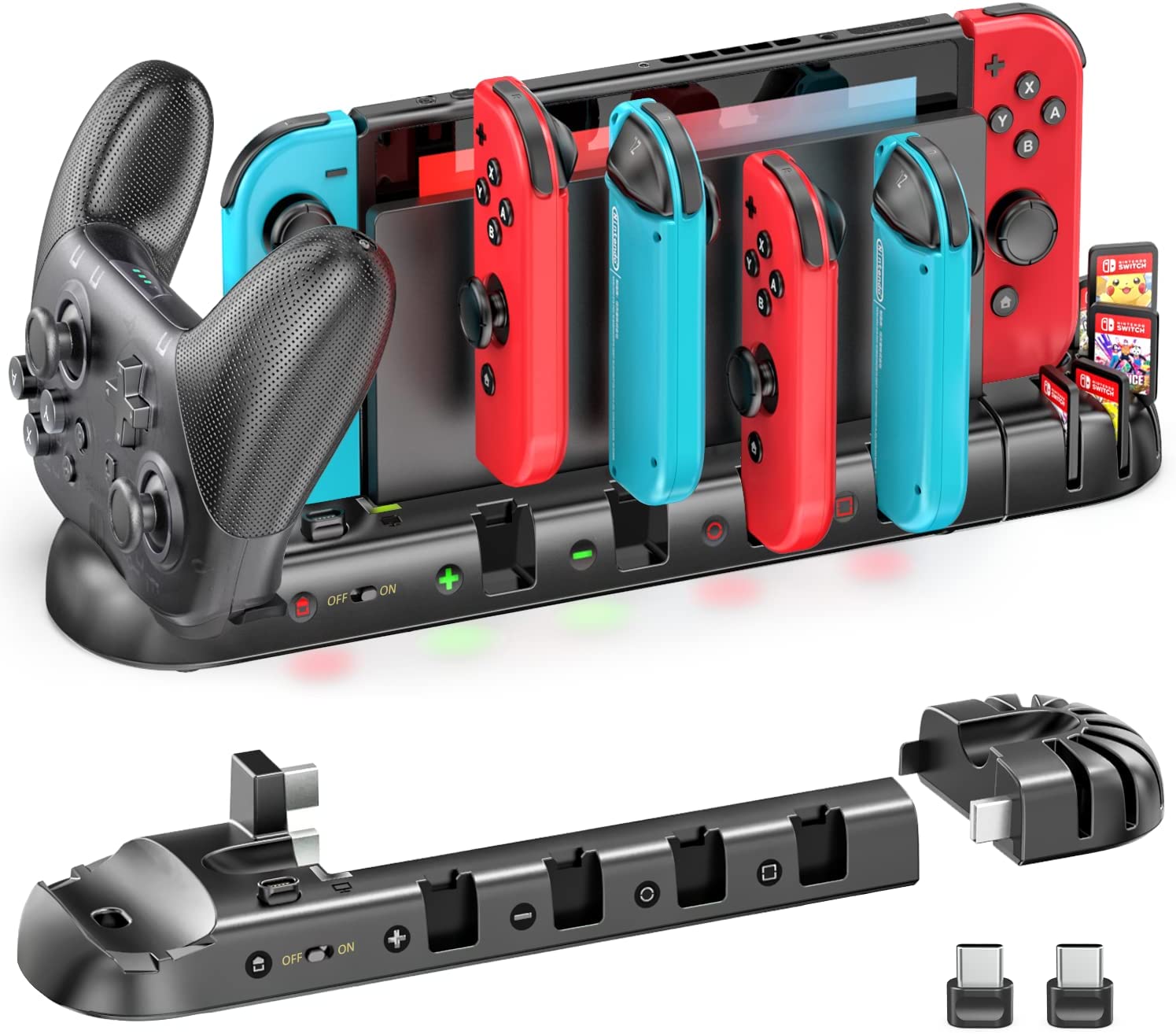 Switch Controller Charger for 6 Joy-Cons and Pro Controller – OIVOGAMES