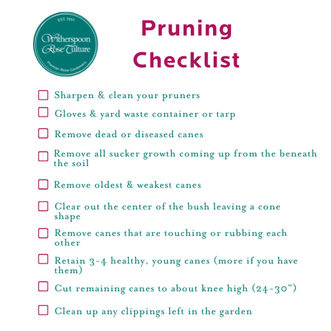 Pruning Checklist