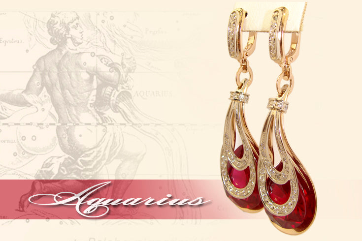 Aquarius Earrings Indigo Jewelry