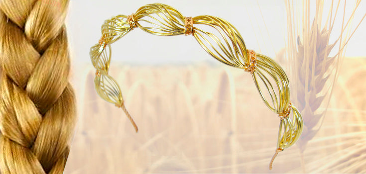 Beauty of Ukraine rim for hair Gold 14K Indigo Jewelry