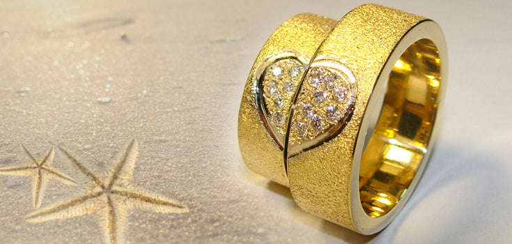Two hearts engagements rings form Indigo Jewelry