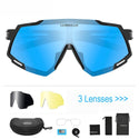 NEWBOLER 5 Lens Ultralight Sports Polarized Sunglasses Bike Bicycle Glasses Men Women UV400 Glasses For Cycling Riding Driving