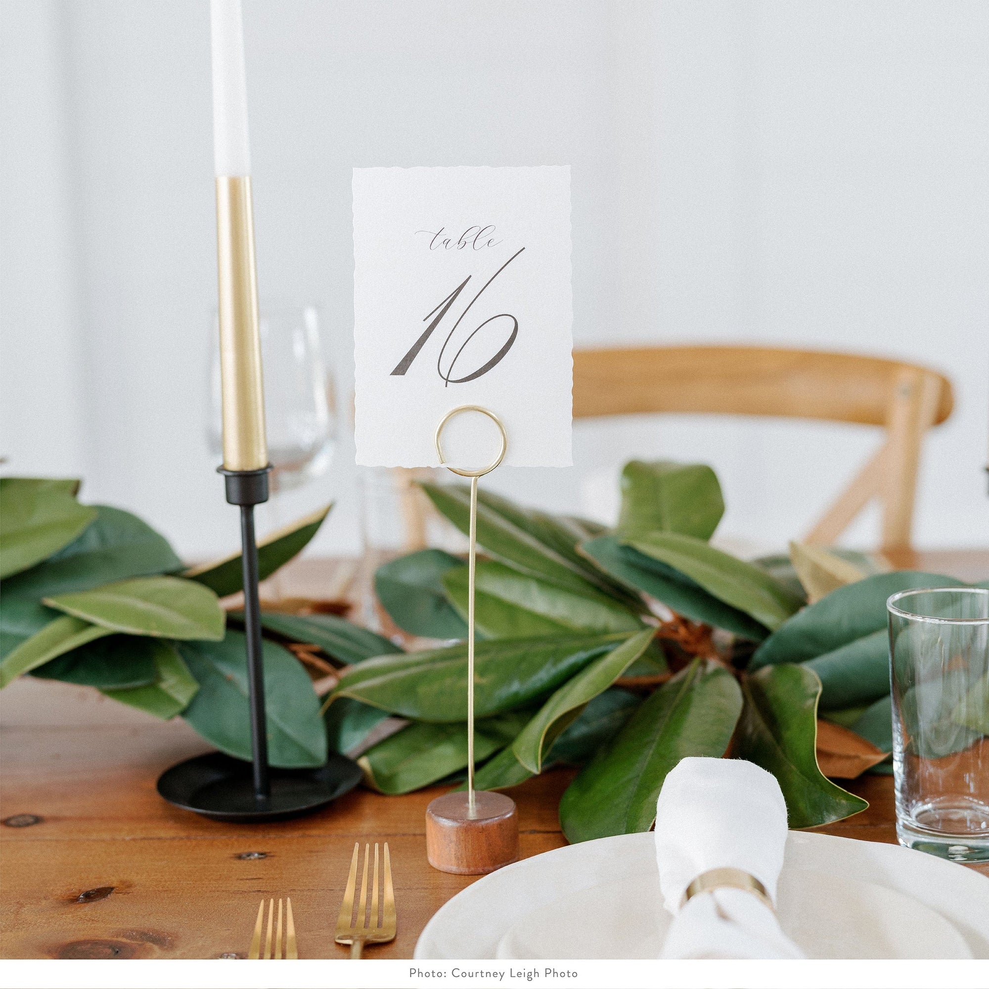 Ivory And Black Table Cards 1-10