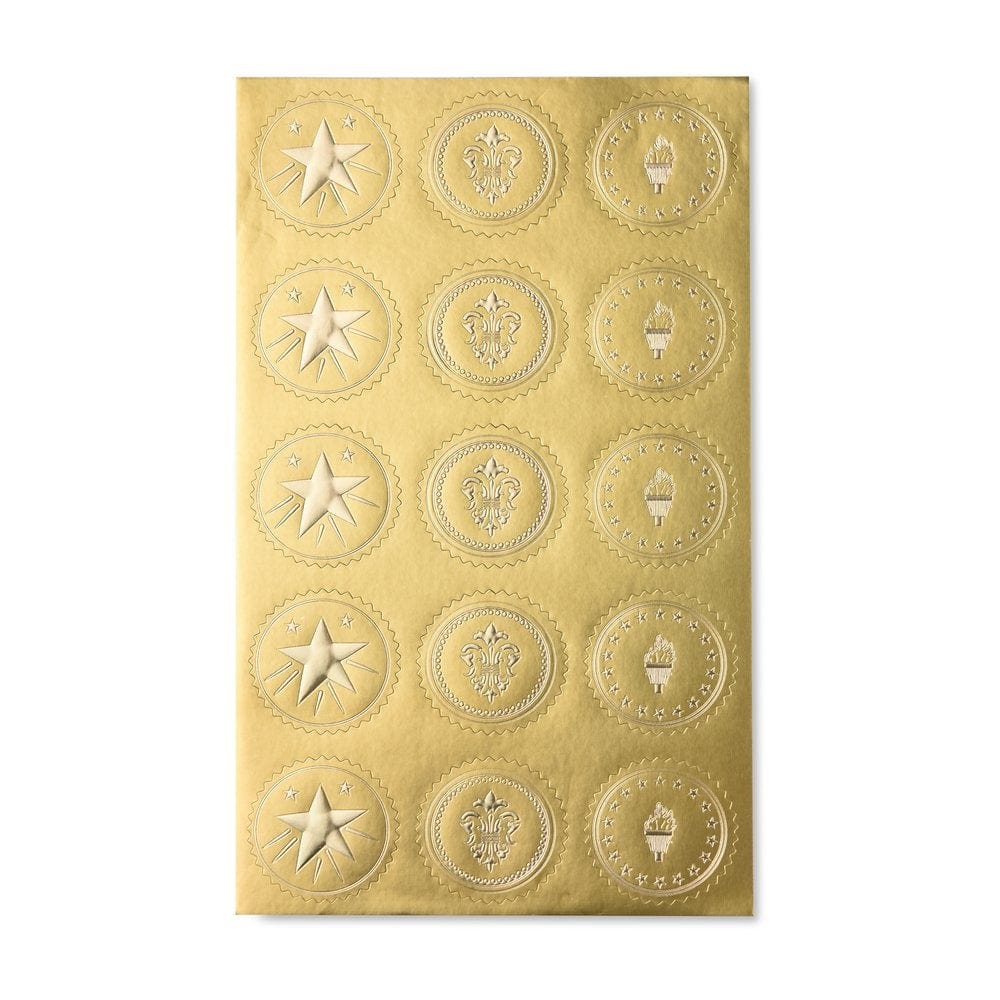 Fleur De Lis Self-Adhesive Faux Wax Seals