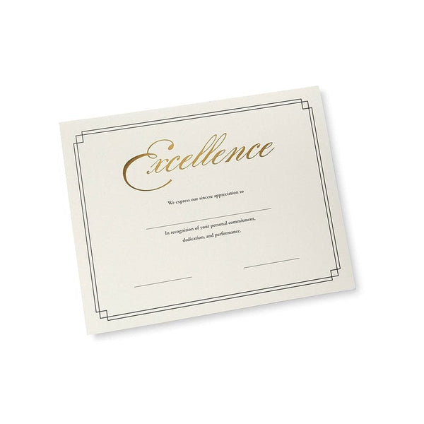 Foil Certificate Paper Gold Foil Excellence Gartner Studios