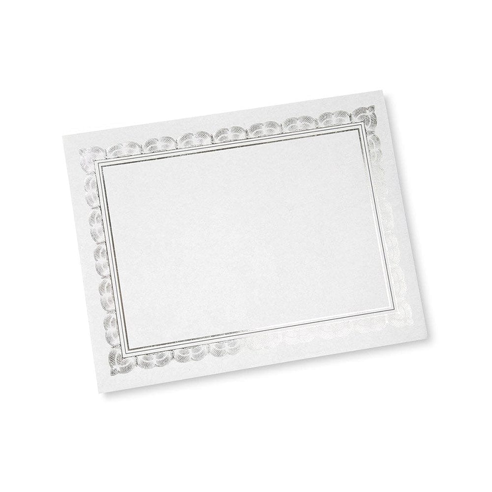 Foil-Stamped Certificate Paper - Border Design - White – Baudville