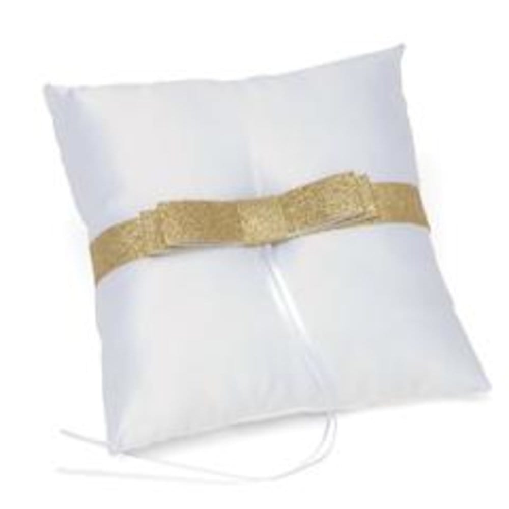 Gold Dipped Ring Bearer Pillow  Style Me Pretty - Gartner Studios