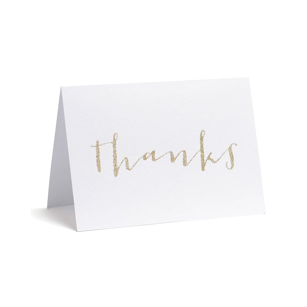 Gold Glitter 'thanks' Thank You Cards | Gartner Studios