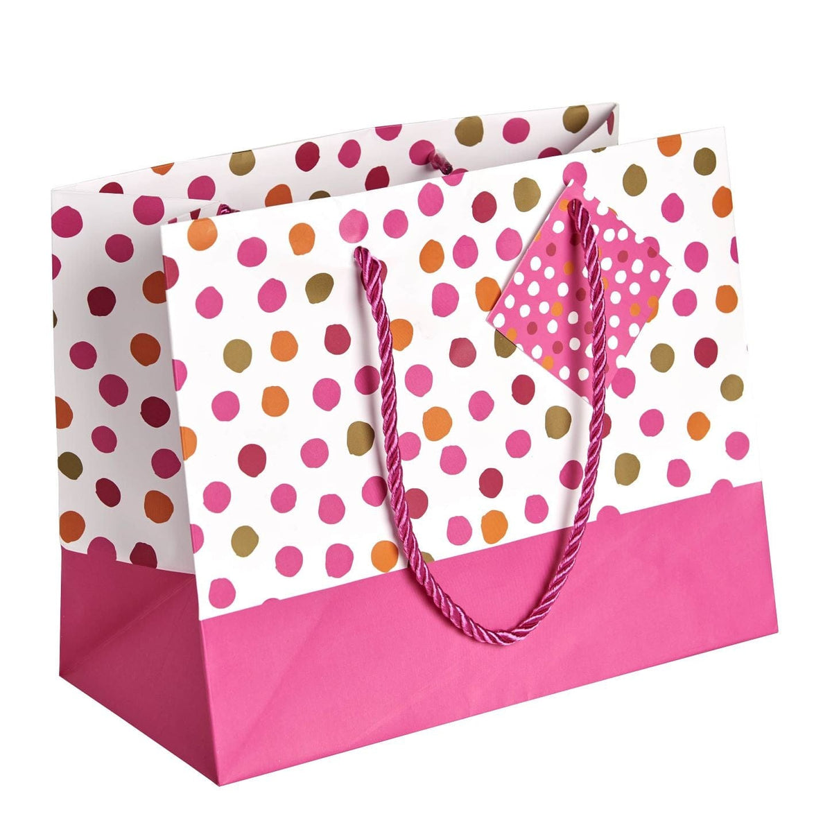 Pink Polka Dots Medium Gift Bag | Gartner Studios