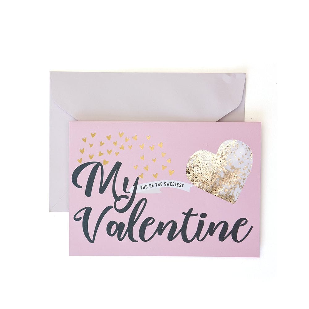 I Love You Because' Valentine's Day Card With Gold Foil