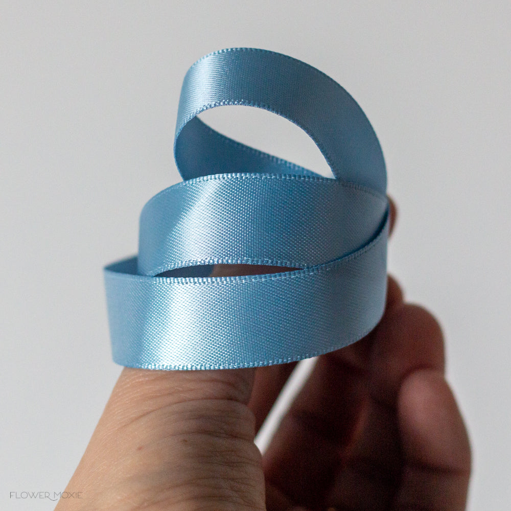 1.5 Dusty Blue Diamond Dust ribbon, Farrisilk ribbon, Dusty Blue