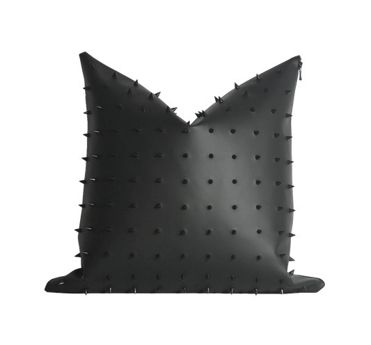 TEXXXTURE LEATHER FRINGE PILLOW – Stud Pillows