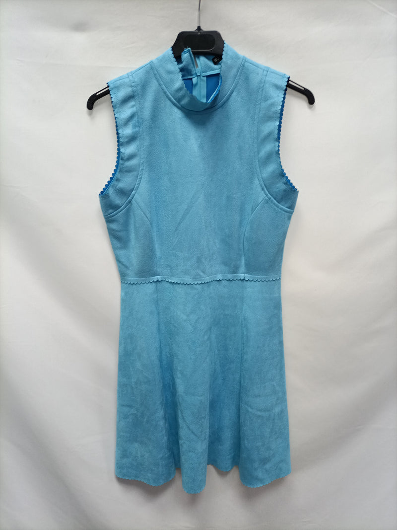 SFERA. Vestido antelina azul T.s – market