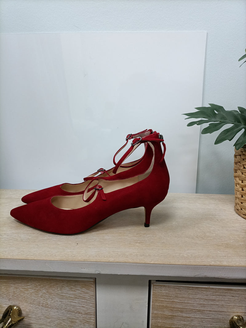 Subvención danza Asado GLORIA ORTIZ. Zapatos de vestir rojos T.40 – Hibuy market