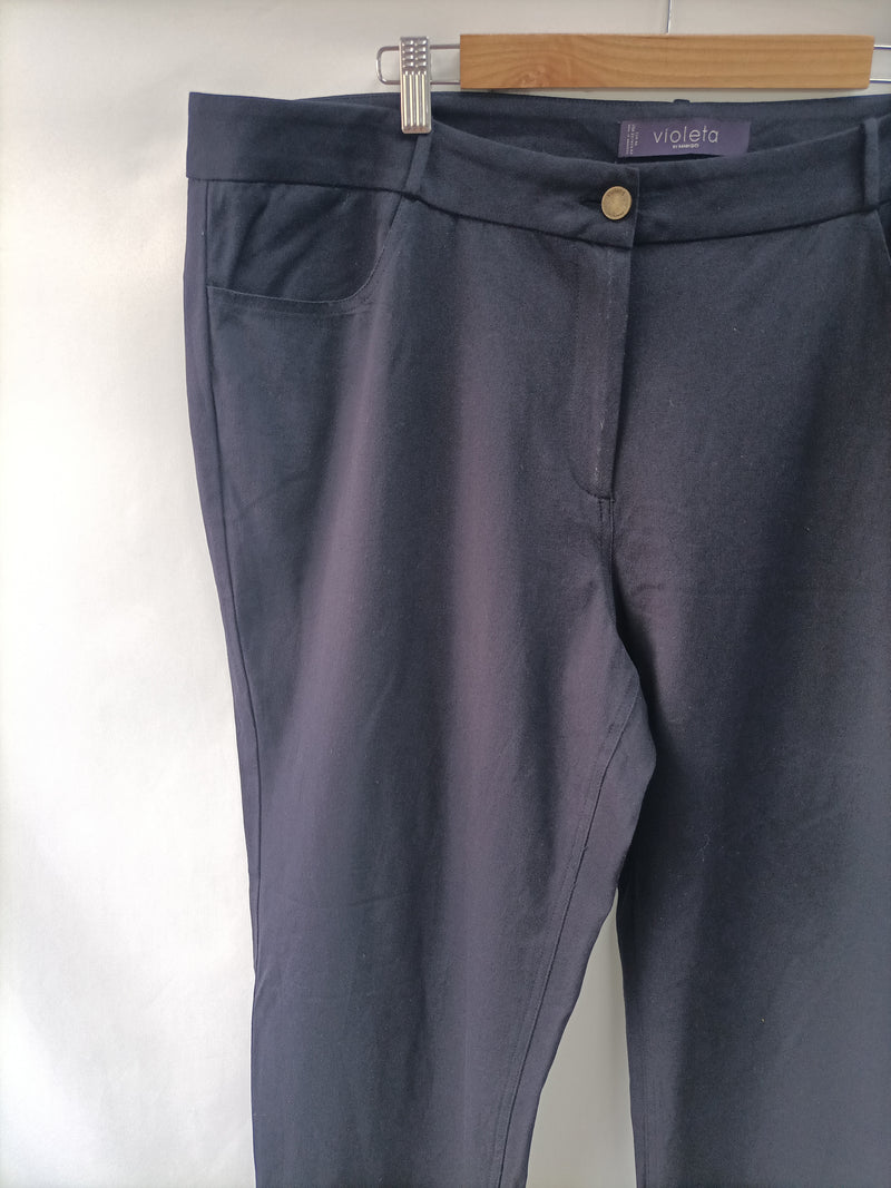 comprar Anestésico once VIOLETA BY MANGO. Pantalones azules T.54 – Hibuy market