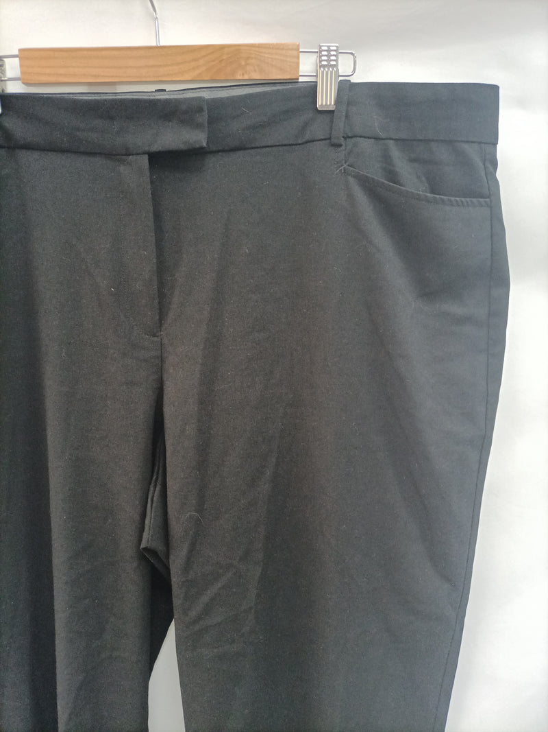 Oscuro Extra Puede ser calculado VIOLETA BY MANGO. Pantalones negros – Hibuy market