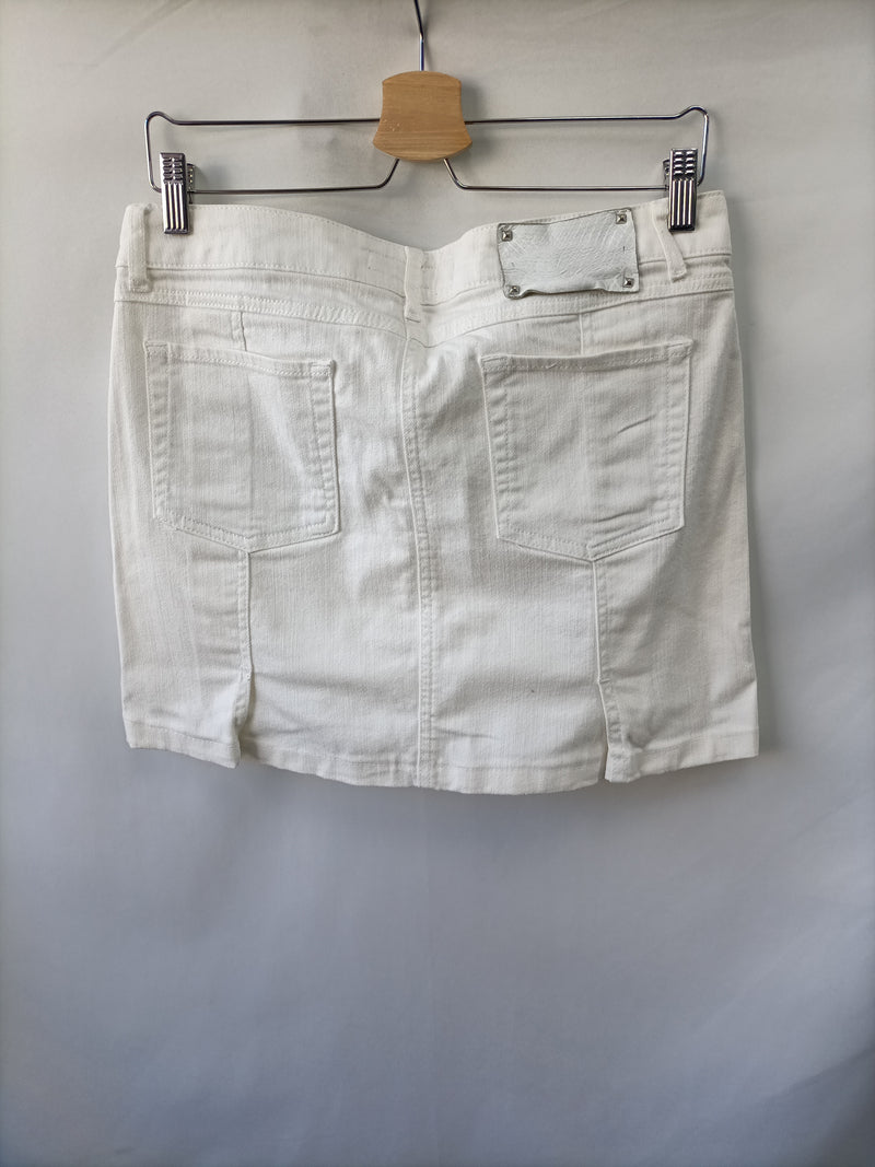 Falda blanca denim T.40 – Hibuy market