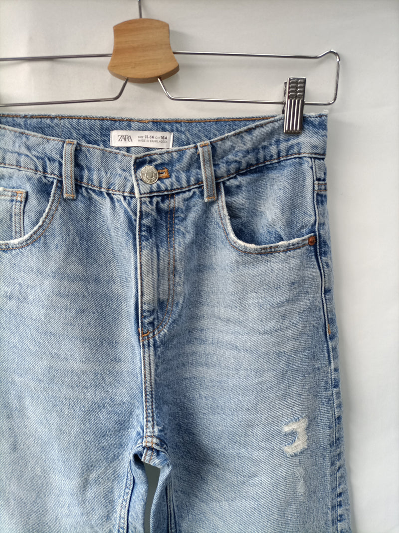 ZARA.Pantalones vaqueros rectos T.13-14 años –